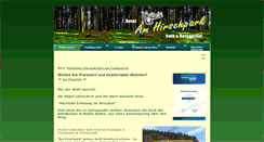 Desktop Screenshot of hotel-am-hirschpark.de